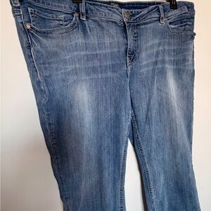 Silver Jeans Women's Light Blue Straight-Leg Denim